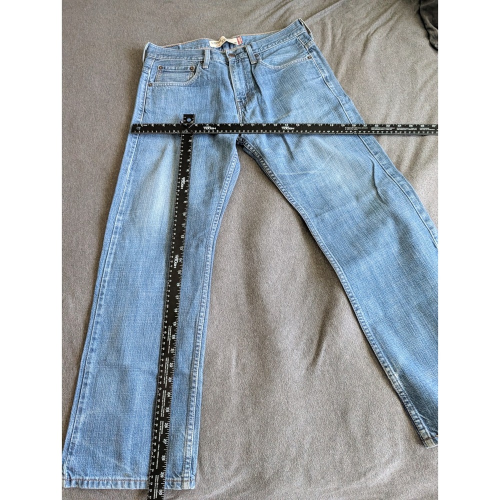 Levis 569 Loose Straight Leg Jeans Mens 31x30 Light Wash Denim Blue 100% Cotton